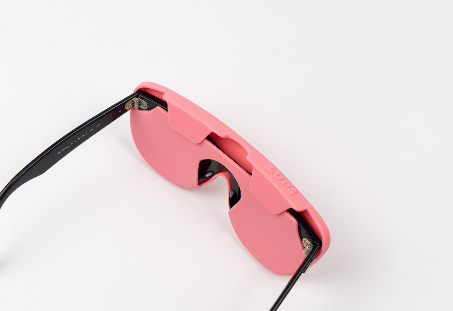 Funda de gafas de silicona rosa pálido Lups The Case